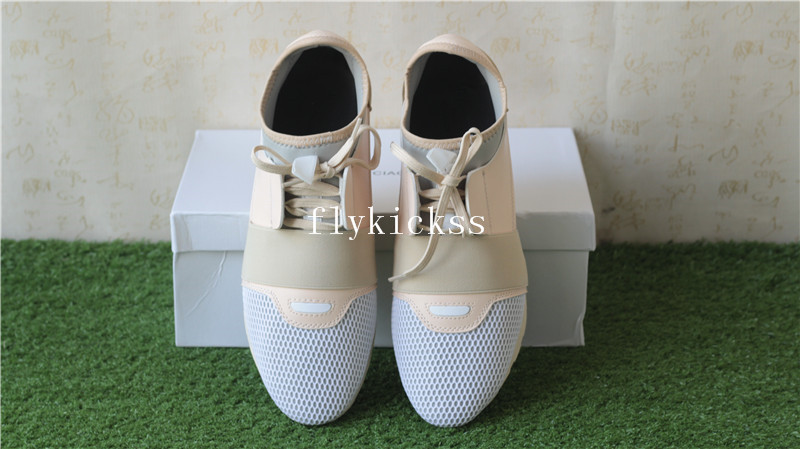 Balenciaga Race Runner Trainers Cream